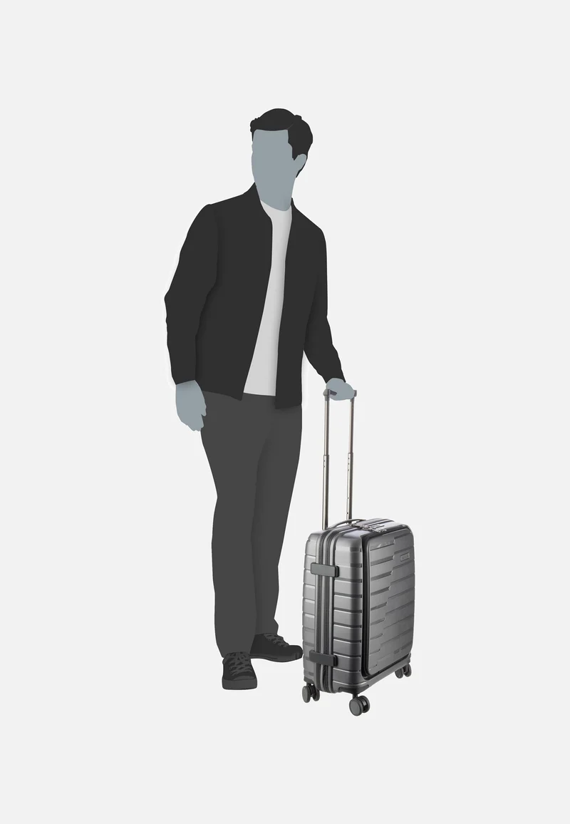 Air Base 4-Rad Trolley S Vortasche Anthrazit - Koffer