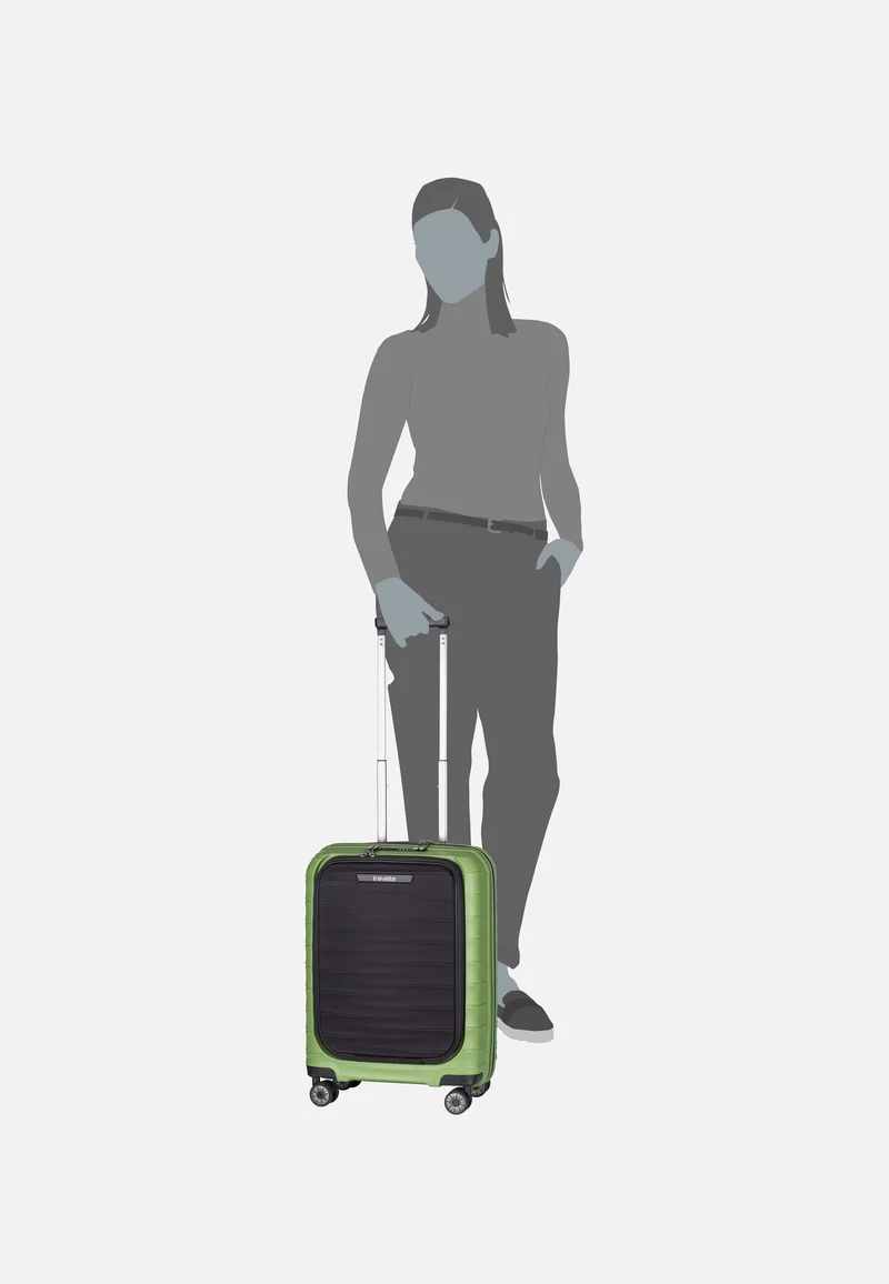 Mooby 4w Trolley S Front Pocket Grün - Koffer
