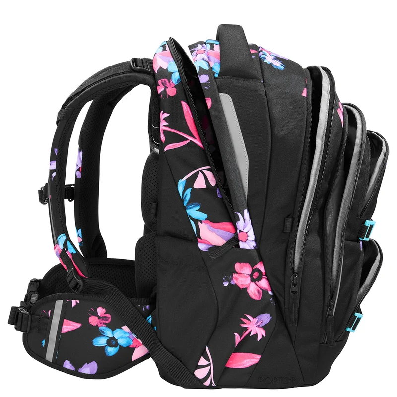 Coocazoo Porter - Schulrucksack 44 cm (Floral Artnight)