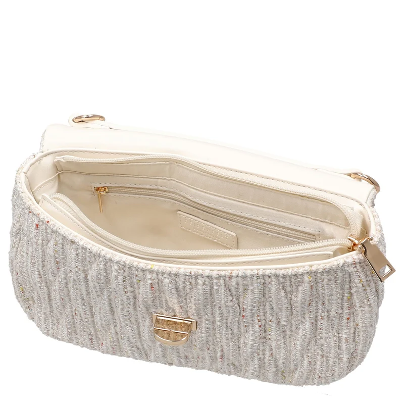 Seidenfelt Floro - Umhängetasche 24 cm (happy beige)