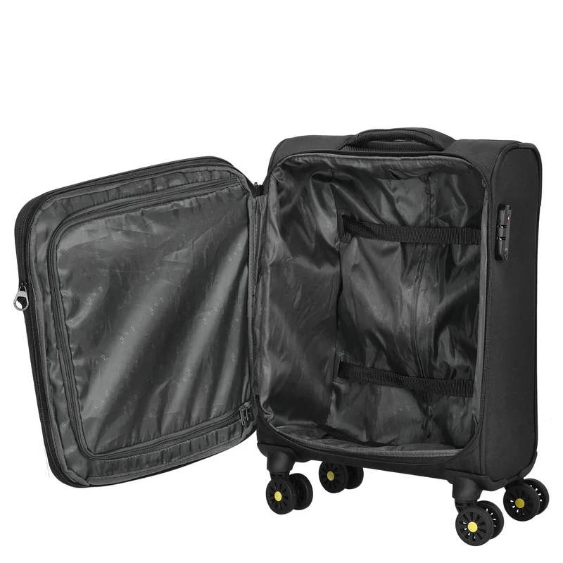 D&N Travel Line 9704 - 4-Rollen-Kabinentrolley S 55 cm (black)
