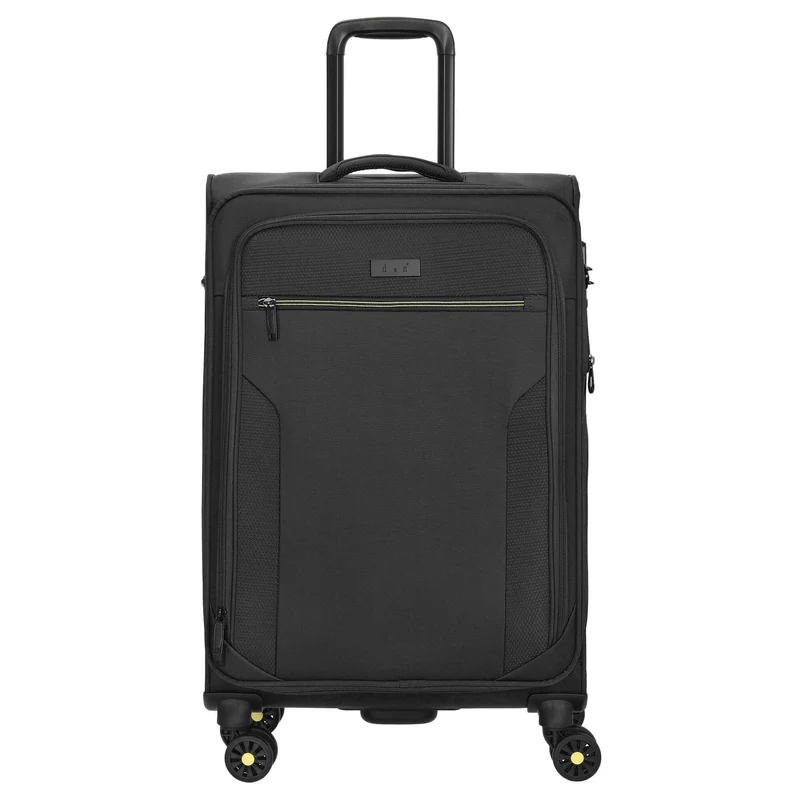 D&N Travel Line 9704 - 4-Rollen-Trolley M 68 cm erw. (black)