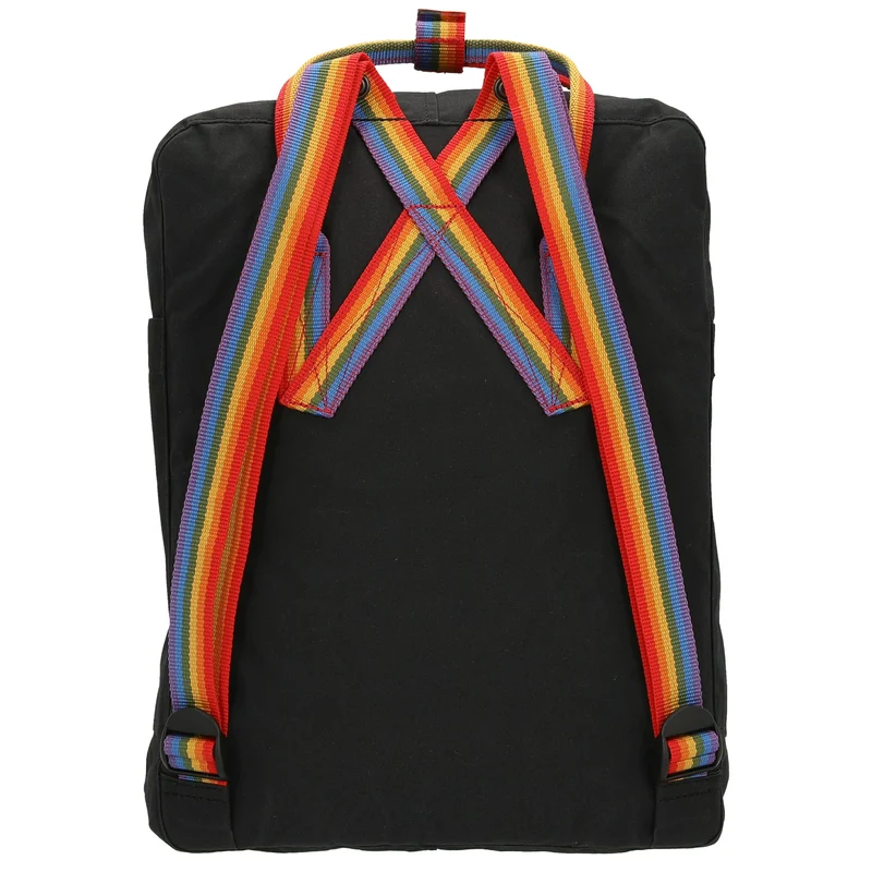 Fjällräven Kånken Rainbow - Rucksack 38 cm (black-rainbow pattern)
