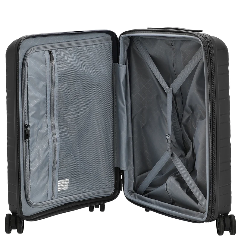 D&N Travel Line 4700+ - 4-Rollen-Kabinentrolley S 55 cm erw. (schwarz)