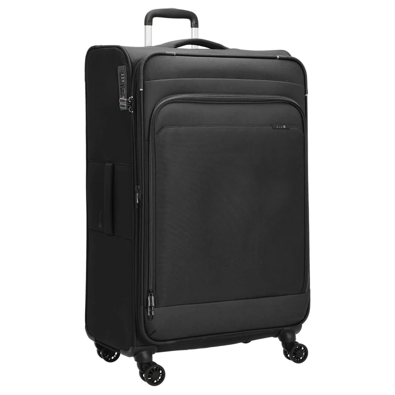 D&N Travel Line 9504 - 4-Rollen-Trolley L 76 cm erw. (black)