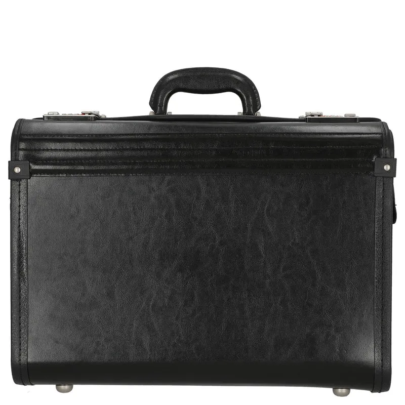 D&N Business - Pilotenkoffer 46 cm Leder (schwarz)