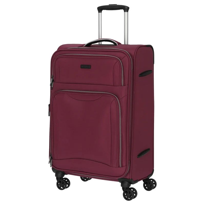 D&N Travel Line 9204 - 4-Rollen-Trolley M 66 cm erw. (purple)