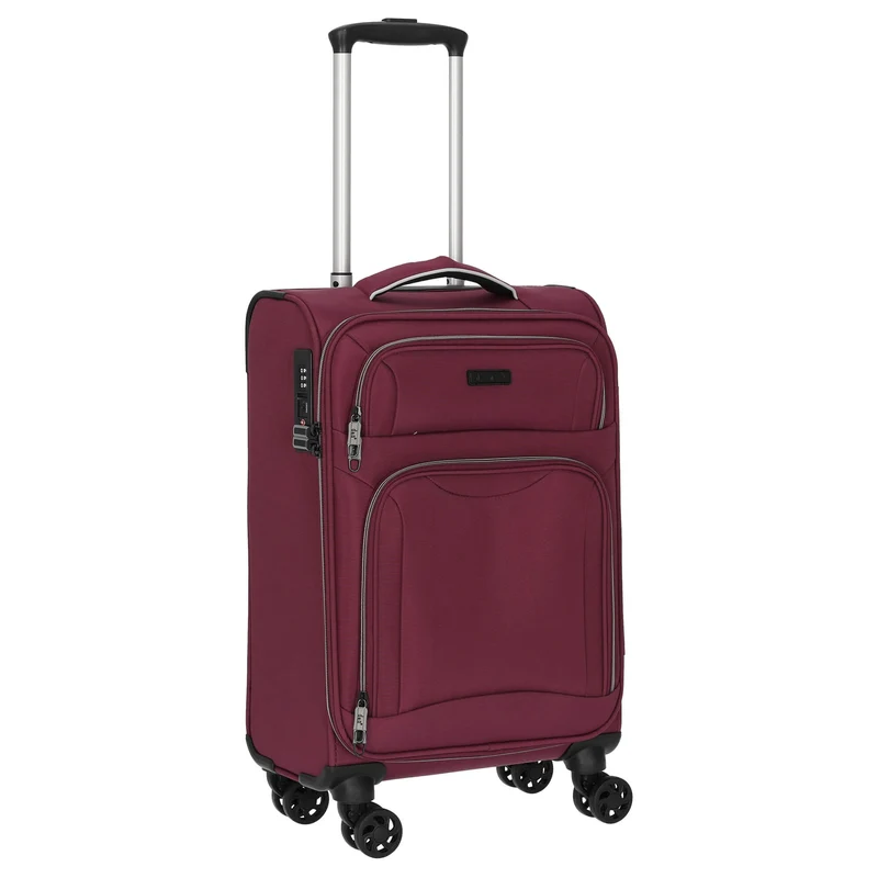 D&N Travel Line 9204 - 4-Rollen-Kabinentrolley S 55 cm (purple)