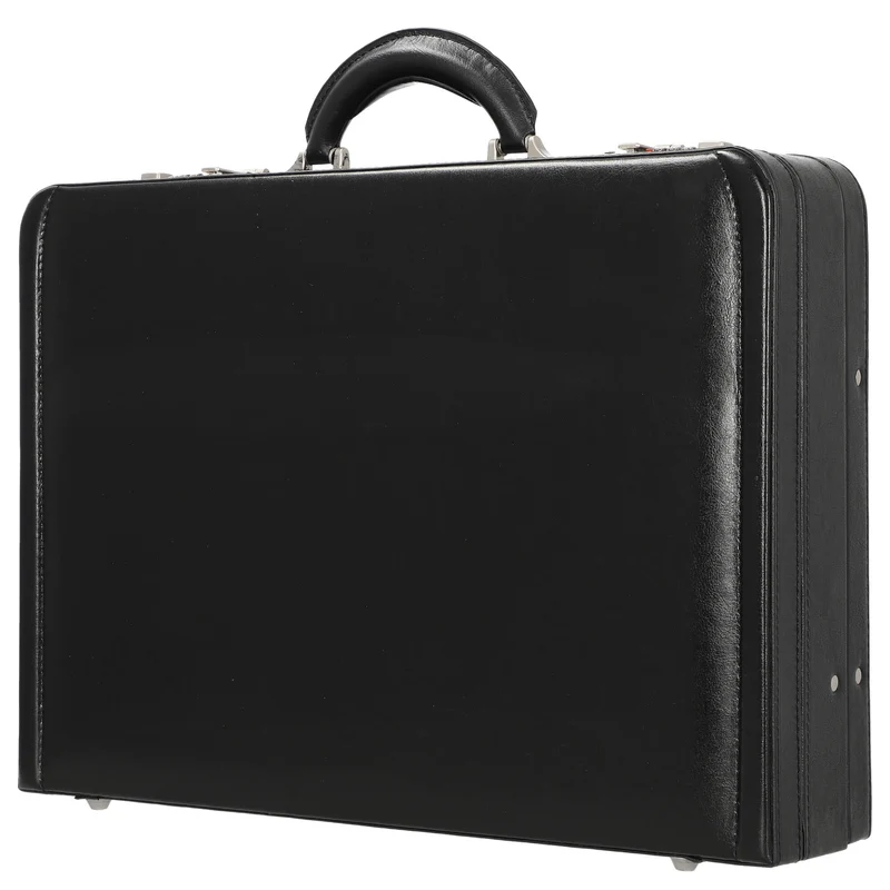 D&N Tradition Business - Aktenkoffer 44 cm erw. Leder (schwarz)