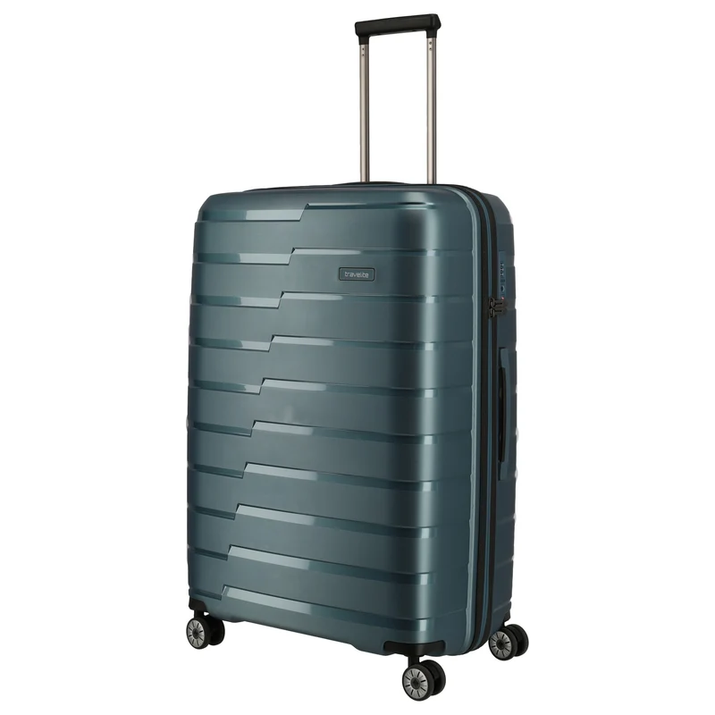 Travelite Air Base - 4-Rollen-Trolley Set 3tlg. L/M/S Vortasche (iceblue)