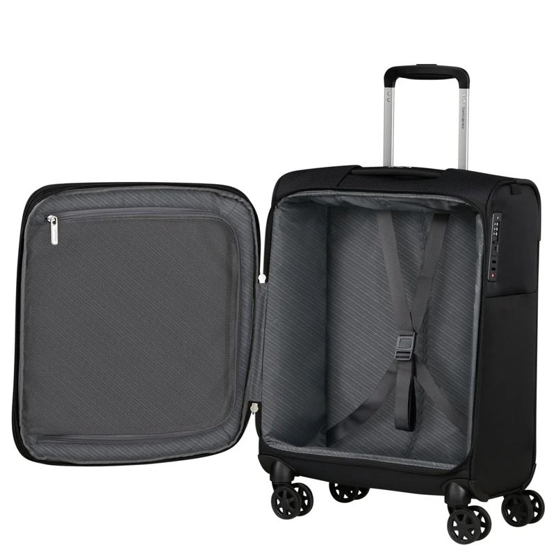 Samsonite Base Breeze - 4-Rollen-Kabinentrolley 55 cm erw. (black)