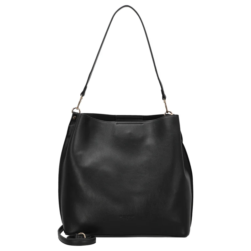 Seidenfelt Alunda Hobo - Schultertasche 33 cm (matt black)