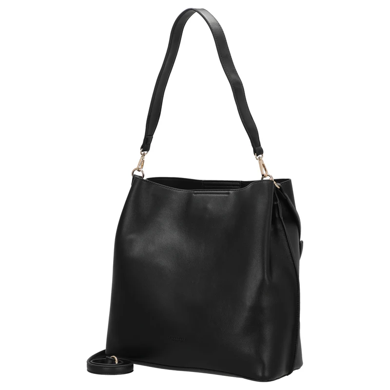 Seidenfelt Alunda Hobo - Schultertasche 33 cm (matt black)
