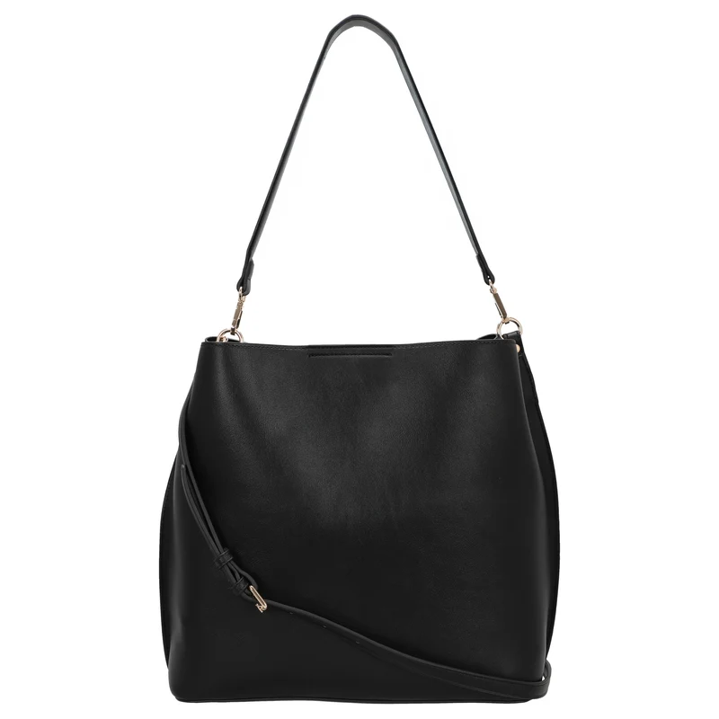 Seidenfelt Alunda Hobo - Schultertasche 33 cm (matt black)