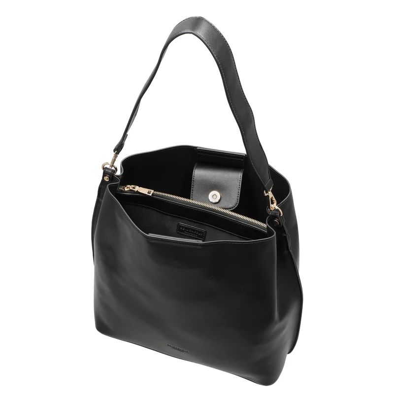 Seidenfelt Alunda Hobo - Schultertasche 33 cm (matt black)