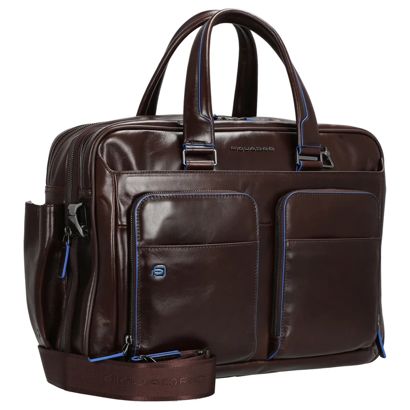 Piquadro Blue Square - Aktentasche 15" 41 cm erw. (mahogany)