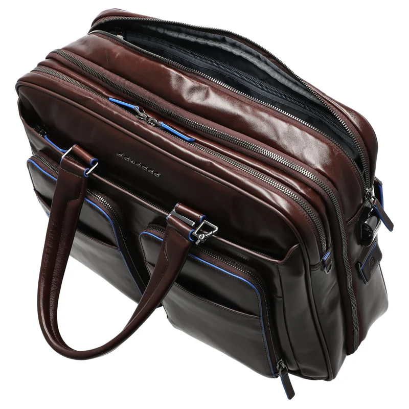 Piquadro Blue Square - Aktentasche 15" 41 cm erw. (mahogany)
