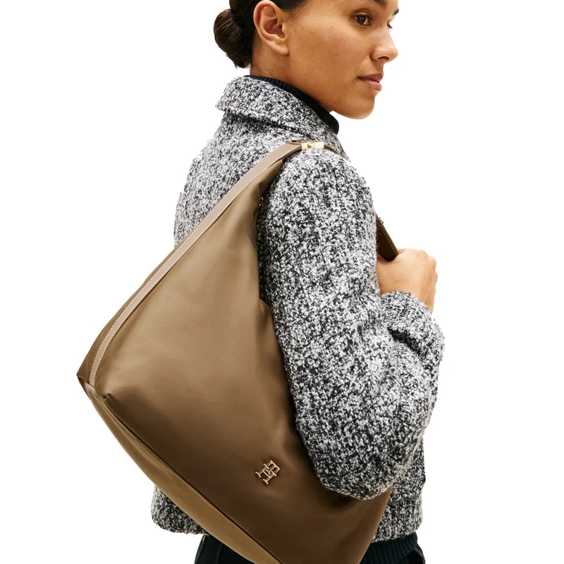 Tommy Hilfiger TH GO Hobo - Schultertasche 34 cm (nordic taupe)