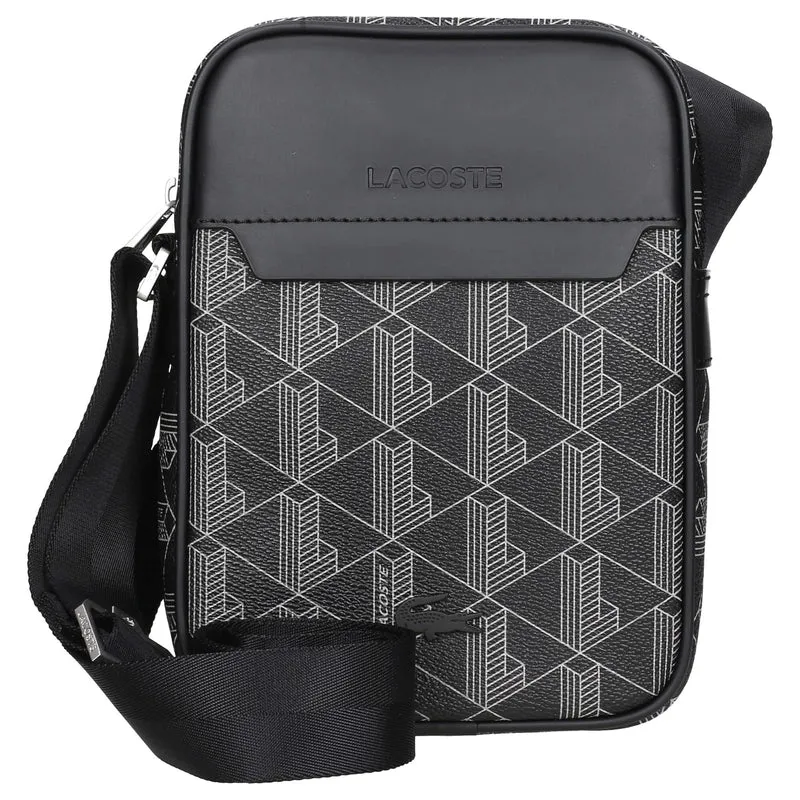 Lacoste The Blend - vertical Umhängetasche 21.5 cm (monogram noir gris)