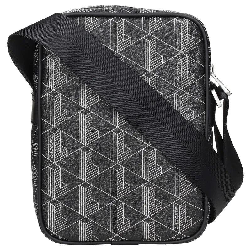 Lacoste The Blend - vertical Umhängetasche 21.5 cm (monogram noir gris)