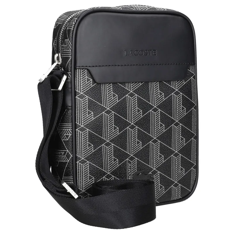 Lacoste The Blend - vertical Umhängetasche 21.5 cm (monogram noir gris)