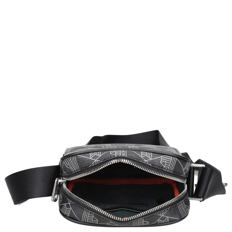 Lacoste The Blend - vertical Umhängetasche 21.5 cm (monogram noir gris)