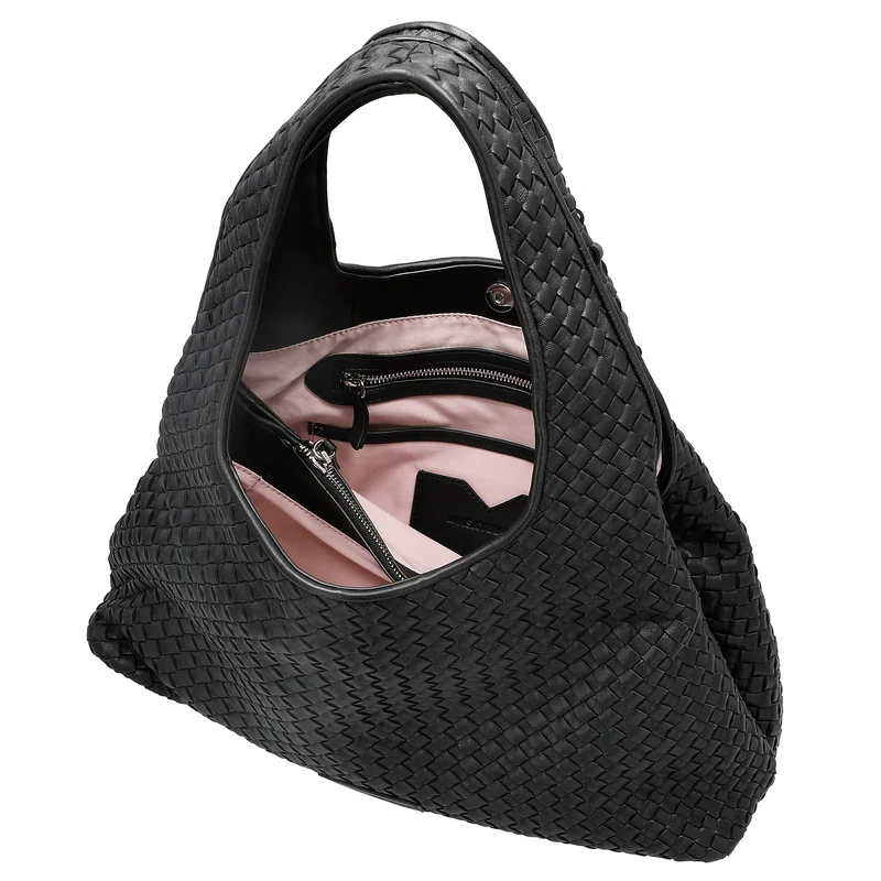 Les Visionnaires Paz Weave Silky - Shopper 45 cm (black)
