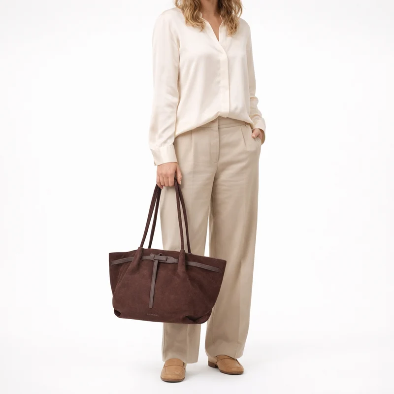 Les Visionnaires Bonnie Grande Essential Cozy - Schultertasche 51 cm (aubergine)