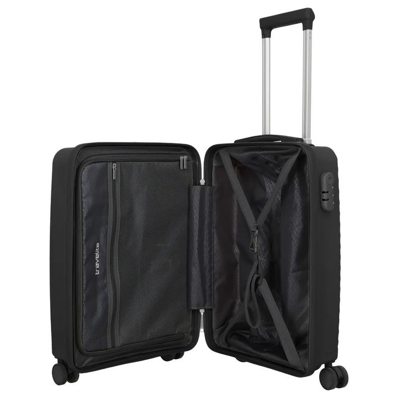 Travelite Pacific - 4-Rollen-Kabinentrolley S 55 cm (black)