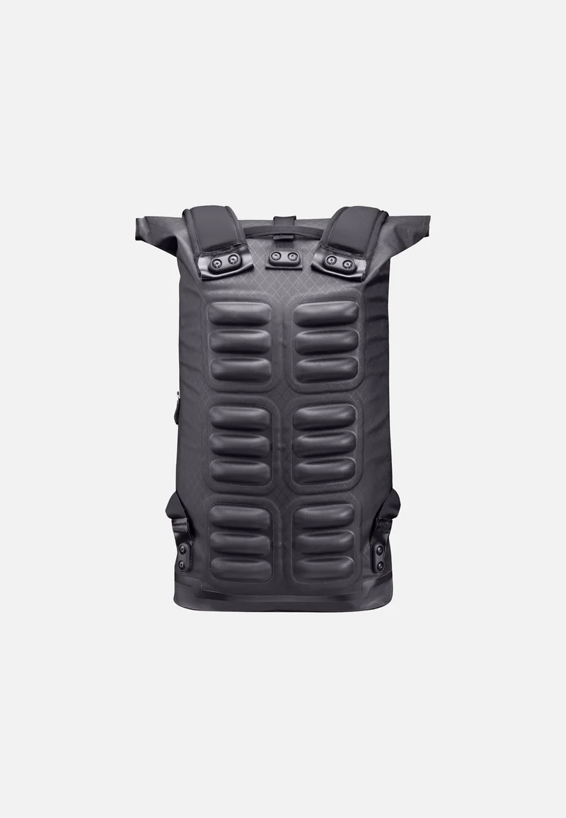 Daypack Metrosphere Black Embossed - Rolltop Rucksack