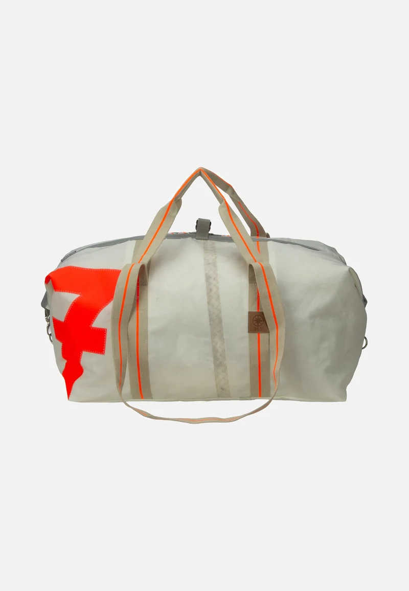 Kutter XL Weiss/Zahl Neonorange - Dufflebag