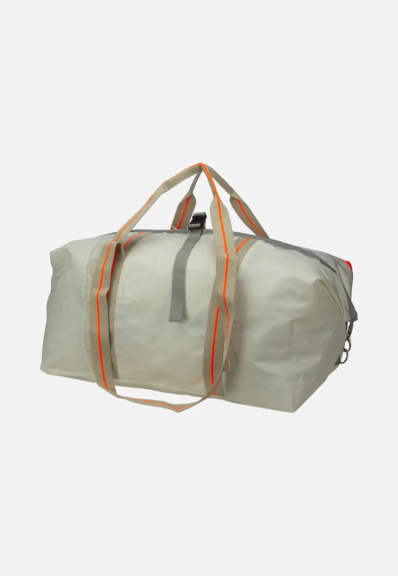 Kutter XL Weiss/Zahl Neonorange - Dufflebag