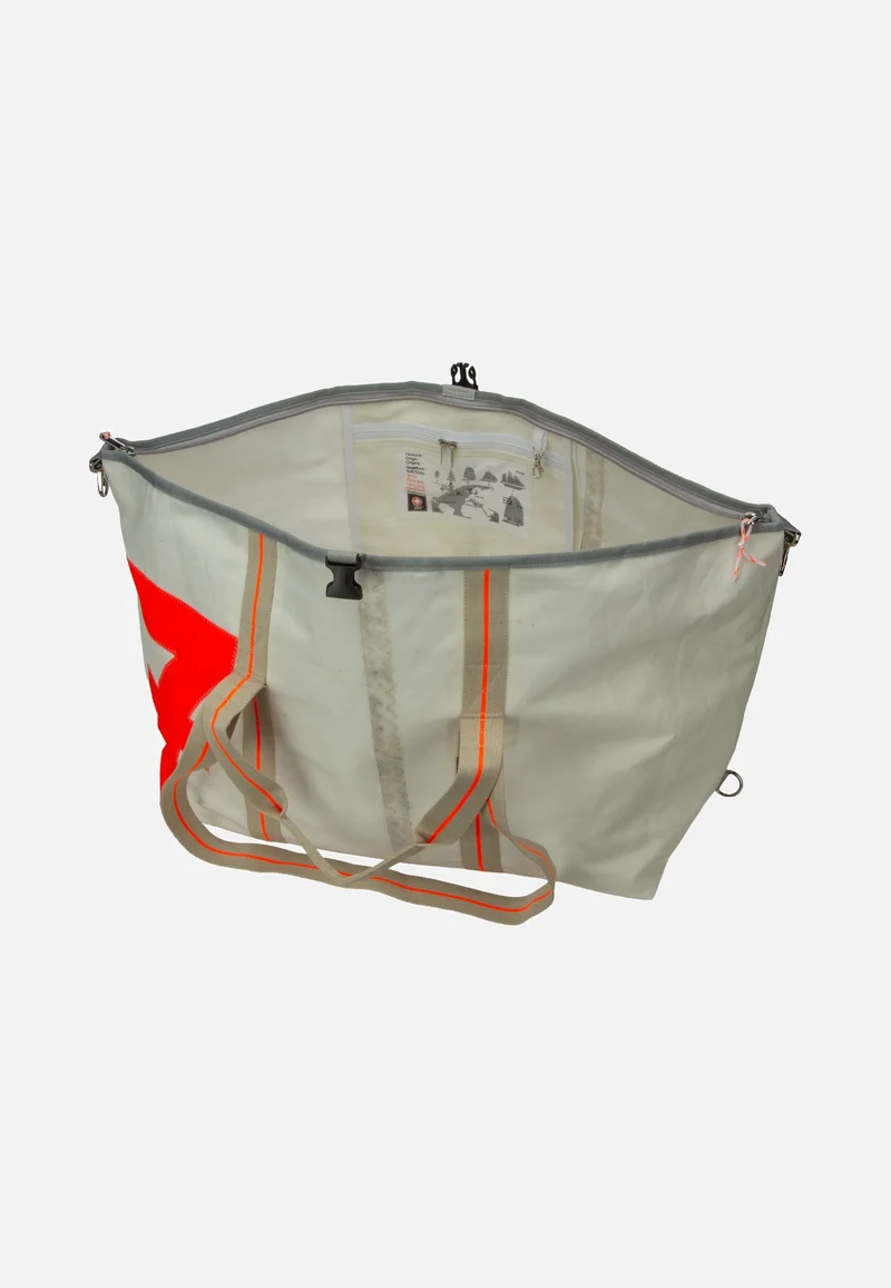 Kutter XL Weiss/Zahl Neonorange - Dufflebag