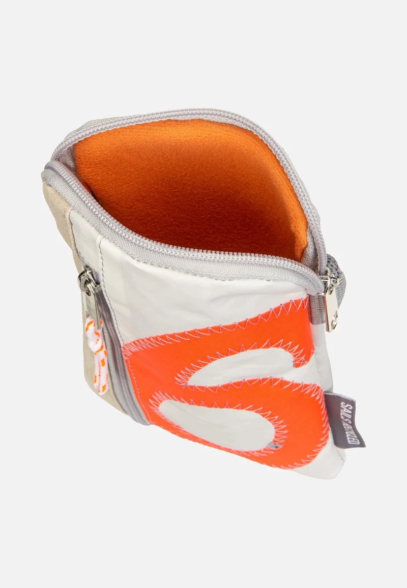 Nautik Lütt Weiss/Sand/Zahl Orange - Handytasche