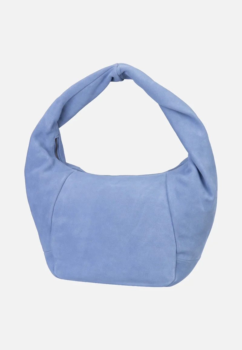 Farrah II Hobo M Hydro Suede Flower Blue - Hobo Bag