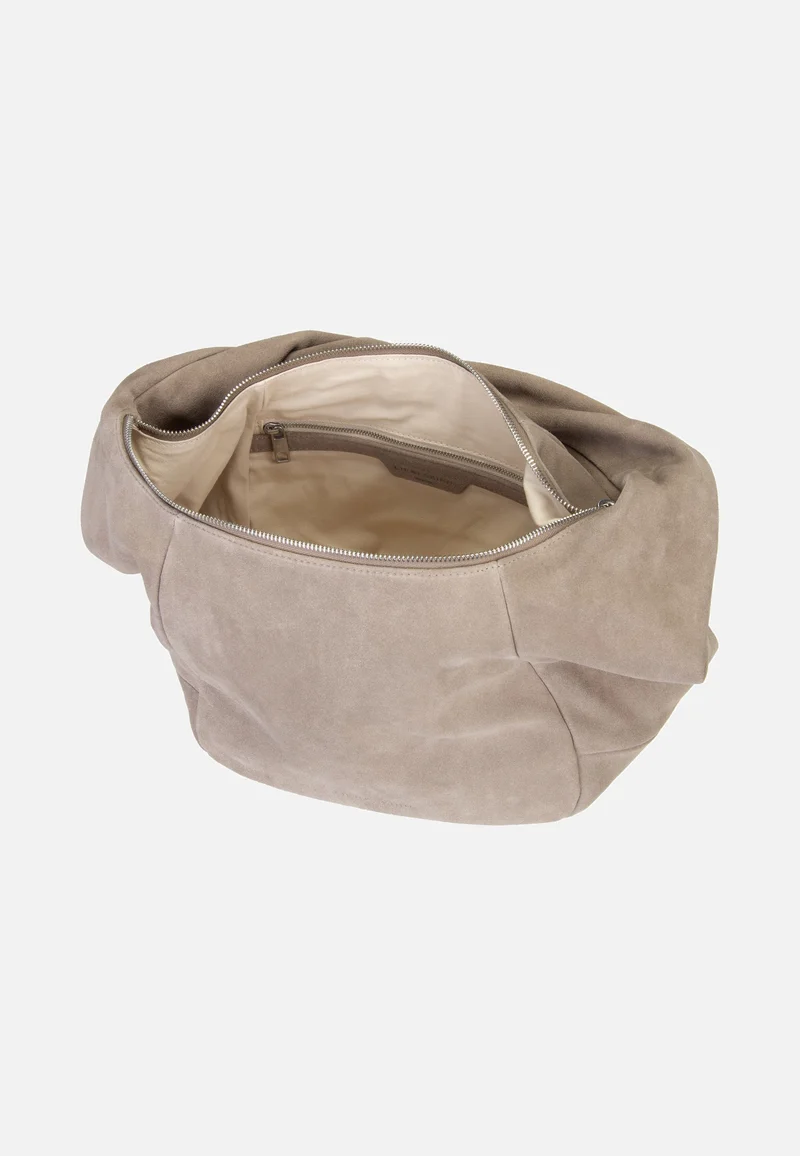 Farrah II Hobo M Hydro Suede Neutral Grey - Hobo Bag