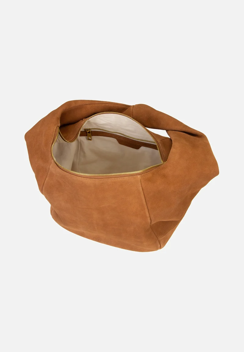 Farrah II Hobo M Hydro Suede Brown - Hobo Bag