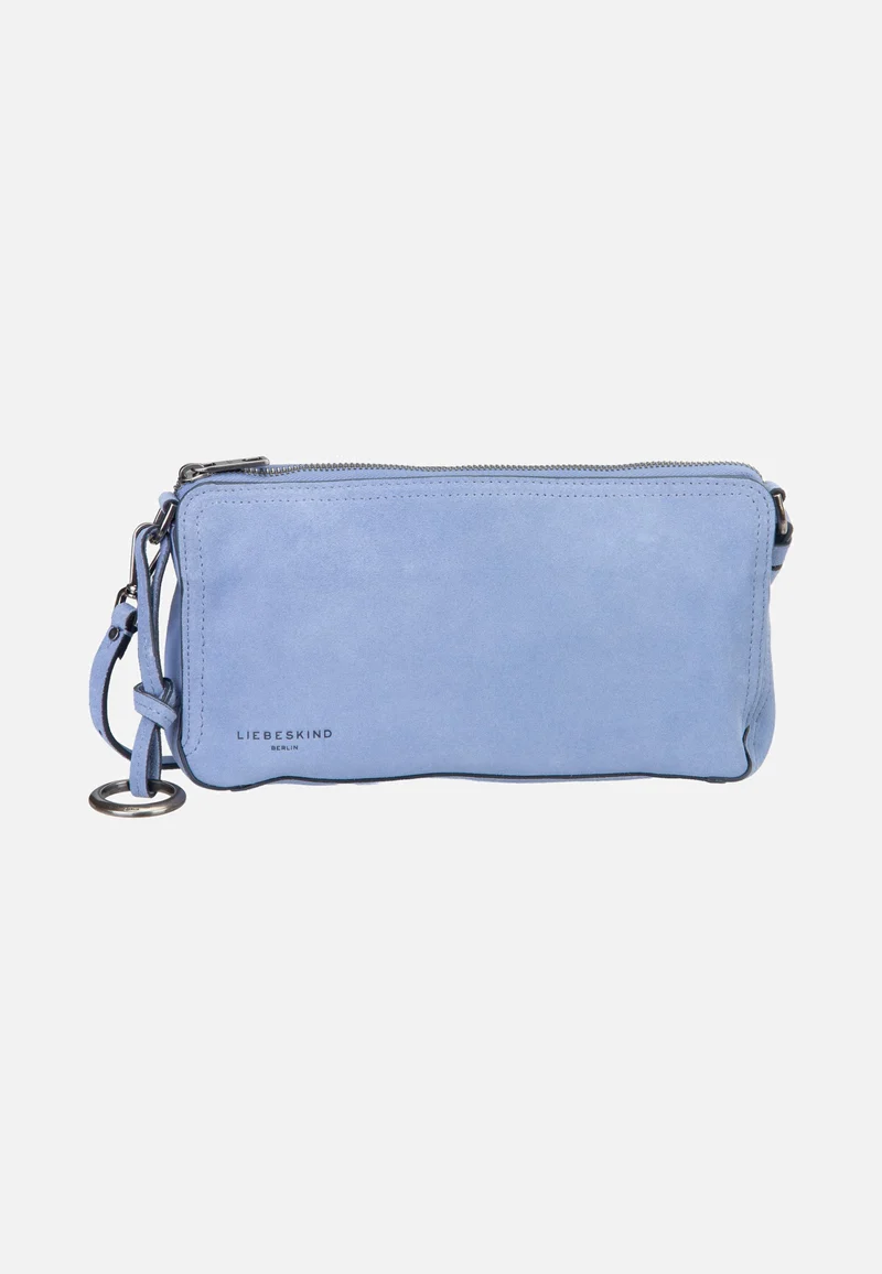 Clarice II Crossbody M Hydro Suede Flower Blue - Crossbody Bag