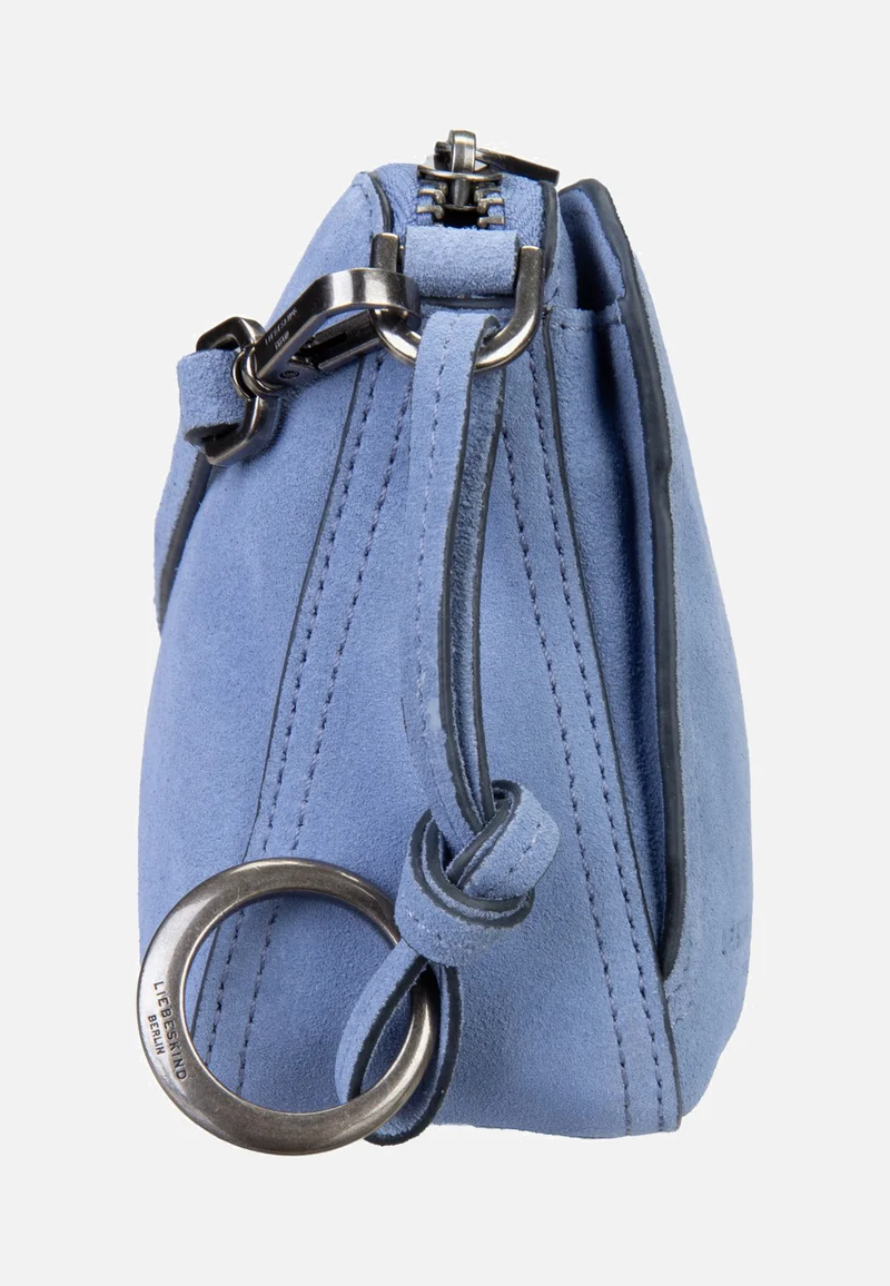 Clarice II Crossbody M Hydro Suede Flower Blue - Crossbody Bag