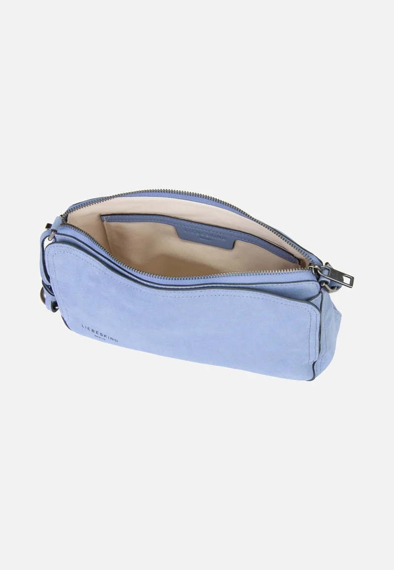 Clarice II Crossbody M Hydro Suede Flower Blue - Crossbody Bag