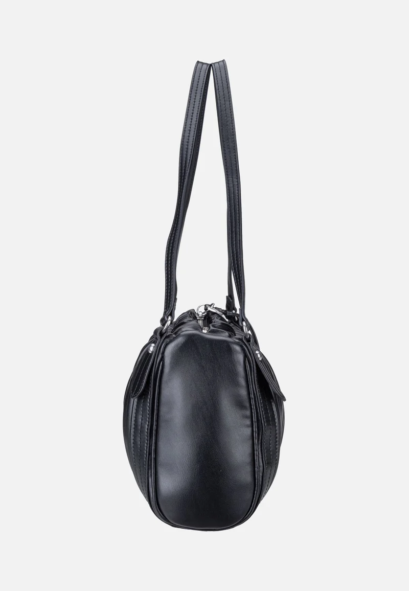 Faye Satchel M Vintage Goat Black - Satchel