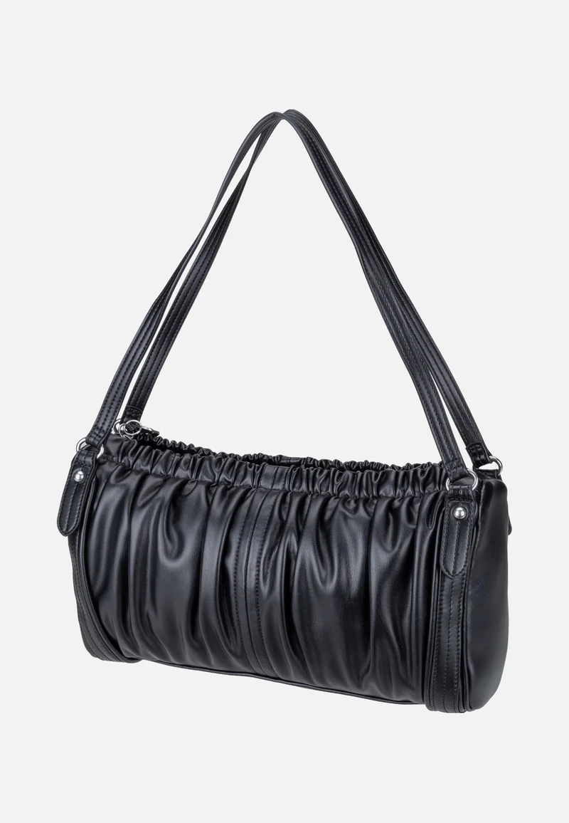 Faye Satchel M Vintage Goat Black - Satchel