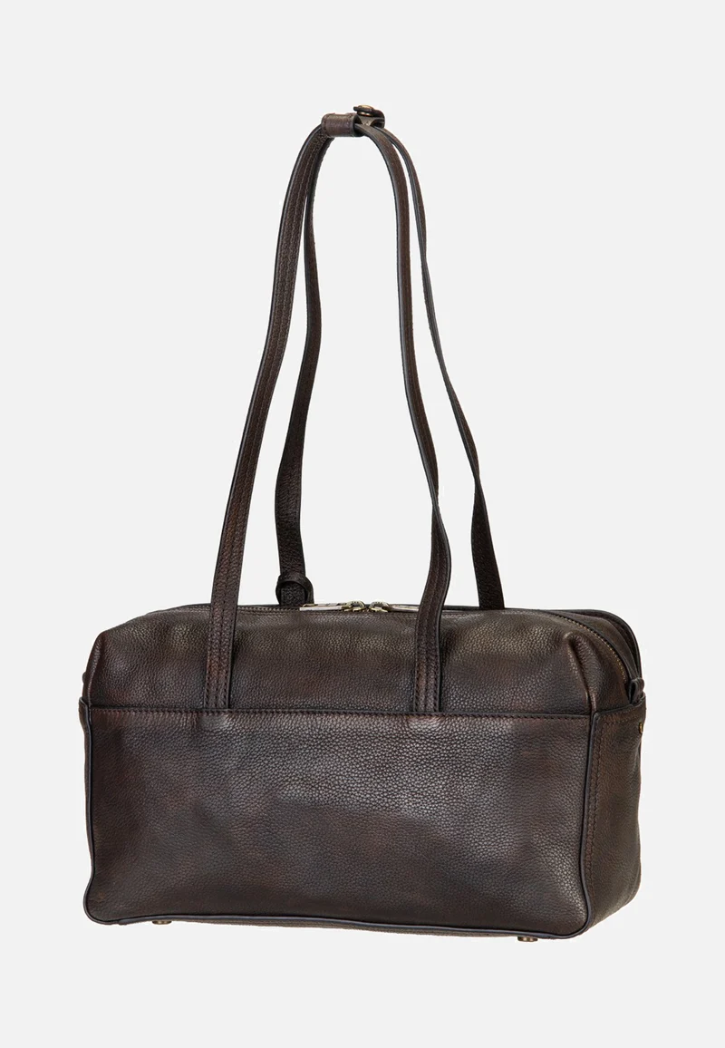 Clarice II Satchel M Vintage Pebble Deep Soil - Satchel