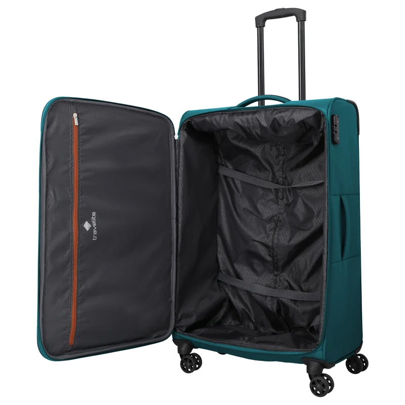 Travelite Priego - 4-Rollen-Trolley L 77 cm (petrol)