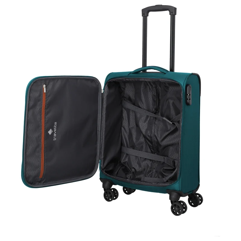 Travelite Priego - 4-Rollen-Kabinentrolley S 55 cm (petrol)