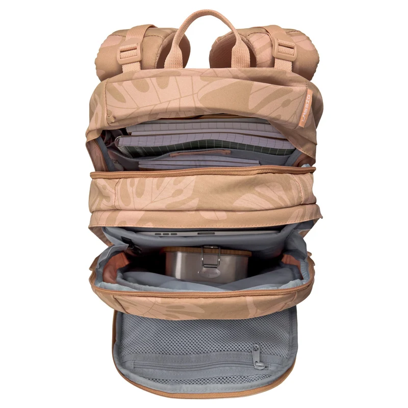 Lässig Bold Origin - Schulrucksack 46.5 cm (Leaves Caramel)
