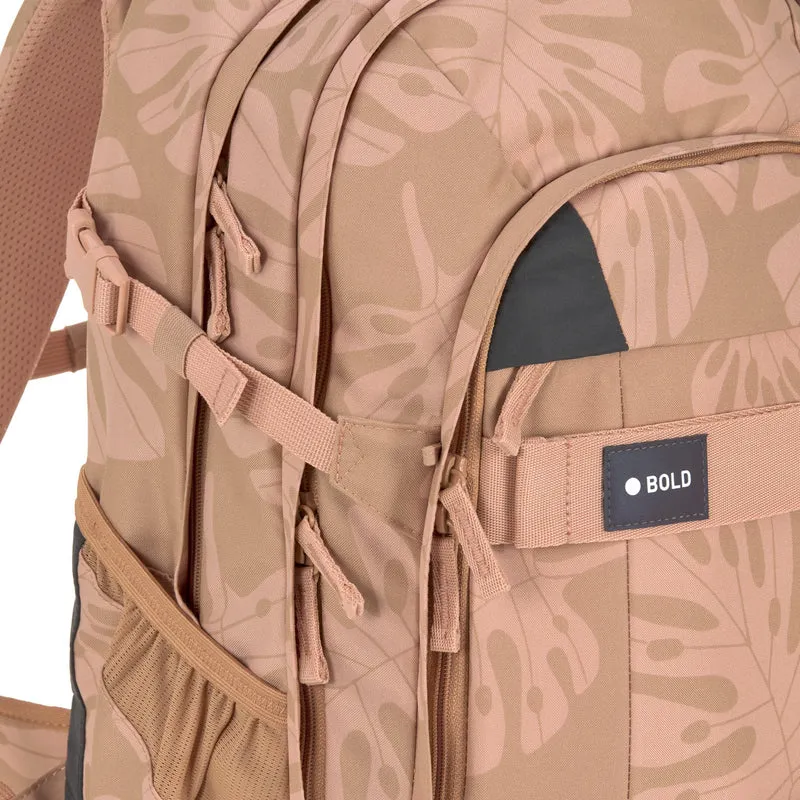 Lässig Bold Origin - Schulrucksack 46.5 cm (Leaves Caramel)