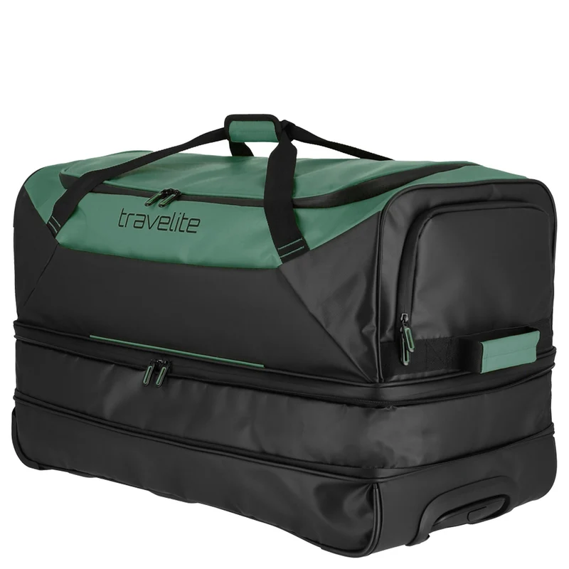 Travelite Basics - Rollenreisetasche Plane 98/119L 70 cm erw. (grün)
