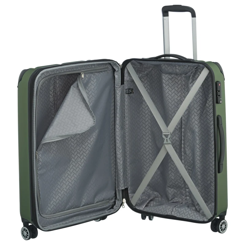 Travelite City - 4-Rollen-Trolley erw. M 68 cm (grün)