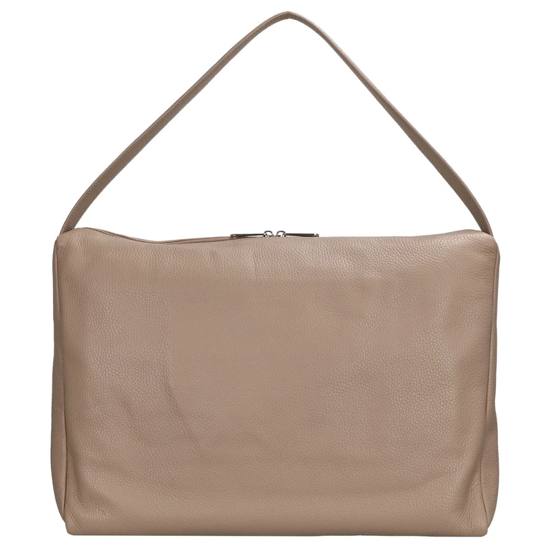 Mandarina Duck Mellow Leather Hobo - Schultertasche 42 cm (warm taupe)